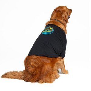 Fetch The Sun Dog Shirt | Black, Logo Organic Cotton, with Snaps